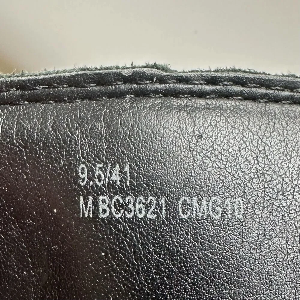 boc Black Leather Knee-High Zip Riding Boots